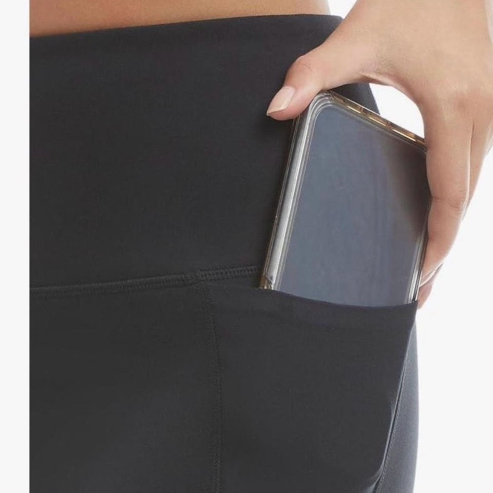 Danskin High Rise Bonded 7/8 Leggings Black NWT‎ Size Small - Picture 3 of 6